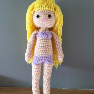 Crochet mermaid doll image 6