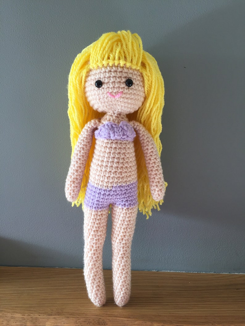 Crochet mermaid doll image 6