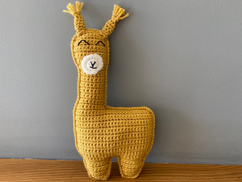 Llama toy, crochet amigurumi llama image 1