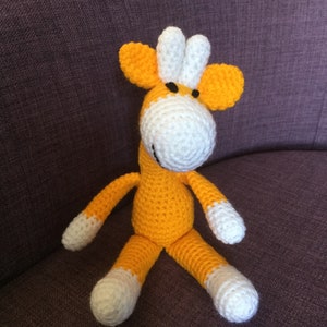 Crochet giraffe, little giraffe toy image 4