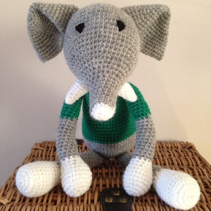 Handmade crochet elephant image 5