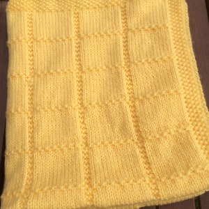 Made to order hand knit baby blanket for pram, crib, stroller or car seat. image 5