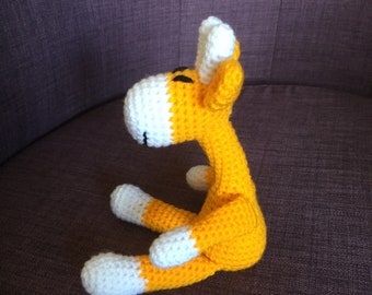 Crochet giraffe, little giraffe toy, crocheted toys, baby gifts