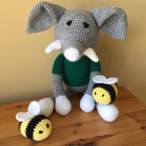 Handmade crochet elephant image 4