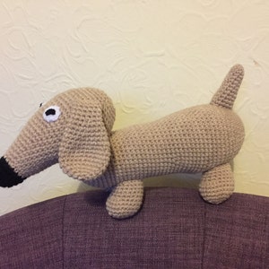 Dachshund Sausage Dog, crochet toy image 2