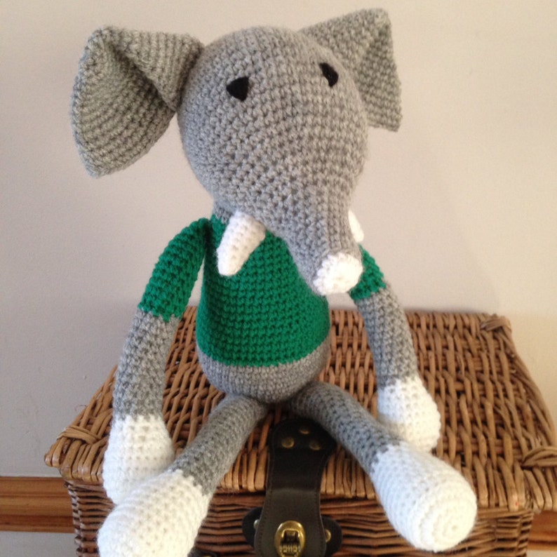 Handmade crochet elephant image 8