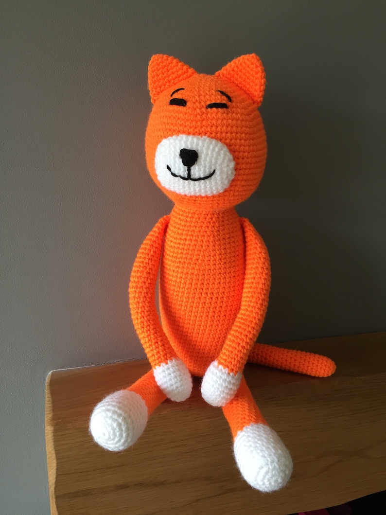 Crochet cat doll, amigurumi cat image 1