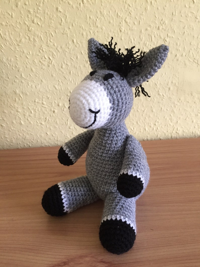 Handmade donkey, crochet donkey toy image 7