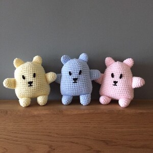 Handmade bear, crochet bear, pram toy image 3