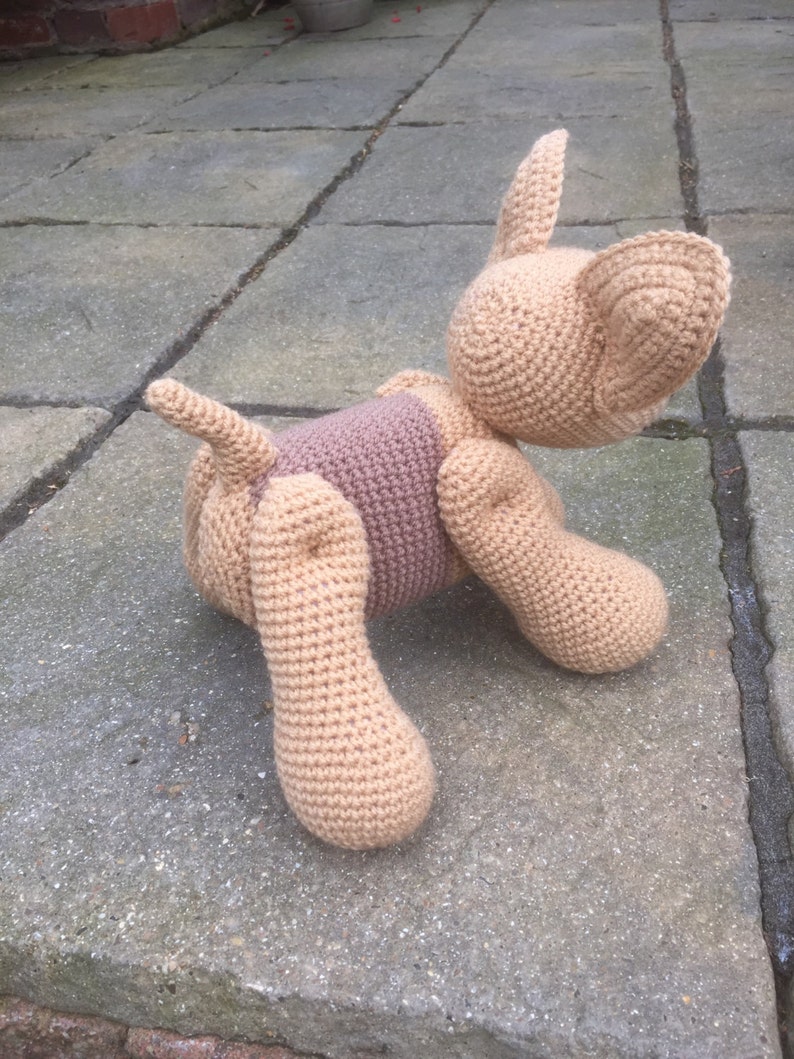 Handmade crochet dog image 7