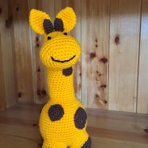 Handmade spotty crochet giraffe image 1