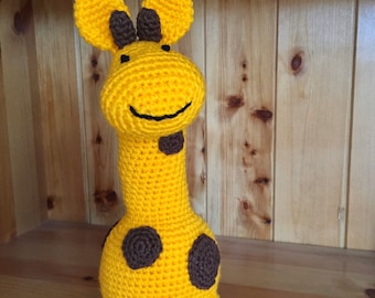Handgemachte fleckig gehäkelte Giraffe, Baby-Geschenke, Häkelspielzeug