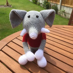 Handmade crochet elephant image 6