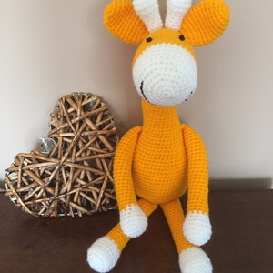 Giraffe toy, brightly coloured crochet giraffe image 8