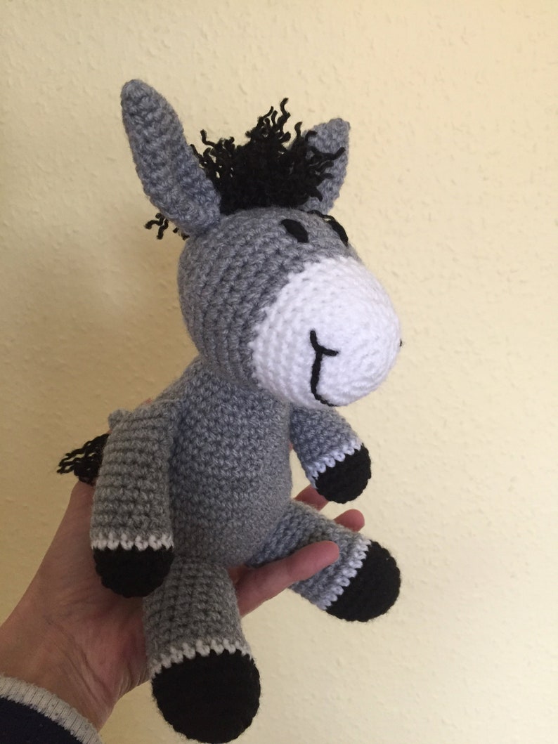 Handmade donkey, crochet donkey toy image 3