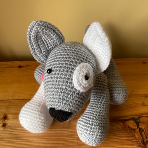 Handmade crochet dog image 9