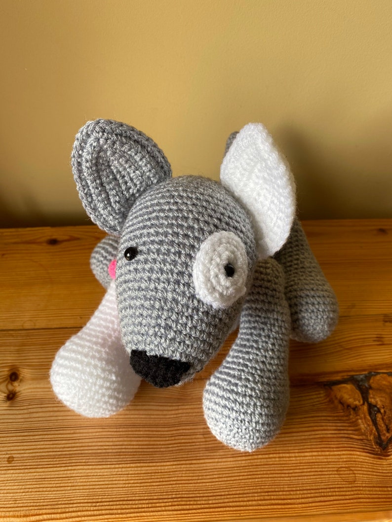 Handmade crochet dog image 9