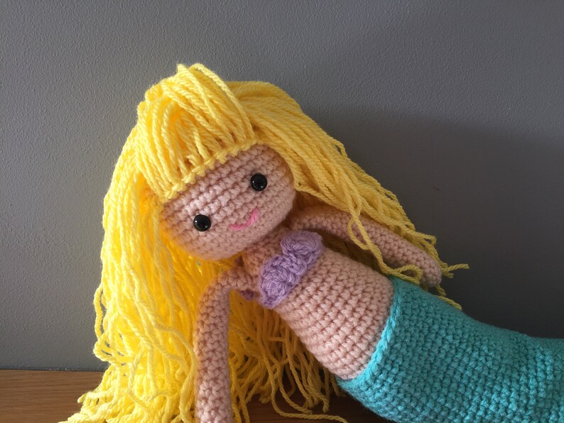 Crochet mermaid doll image 2