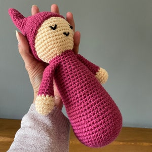 Sleeping doll, crochet baby doll image 7