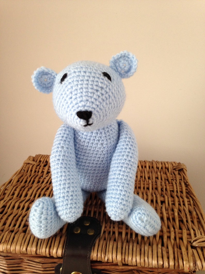 Teddy bear, baby gift, crochet, handmade image 4