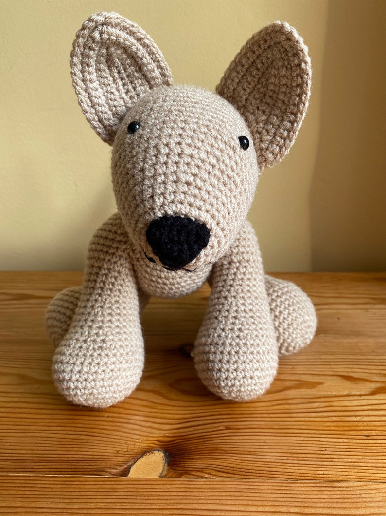 Handmade crochet dog image 1