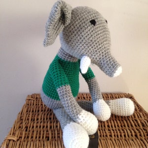 Handmade crochet elephant image 6