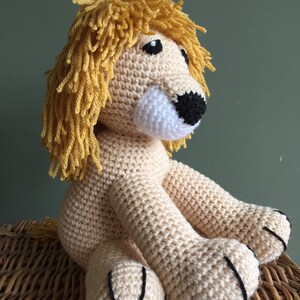 Handmade crochet lion toy image 3