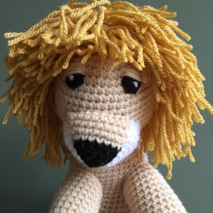 Handmade crochet lion toy image 4