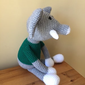 Handmade crochet elephant image 3