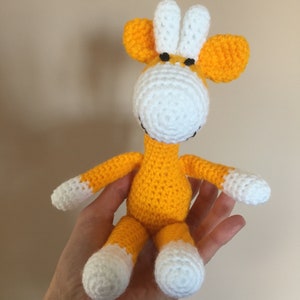 Crochet giraffe, little giraffe toy image 3