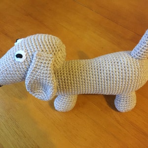 Dachshund Sausage Dog, crochet toy image 3