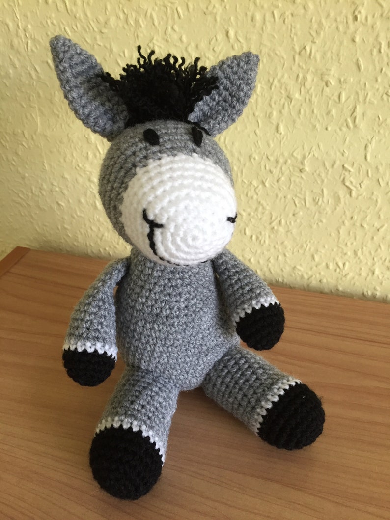 Handmade donkey, crochet donkey toy image 5