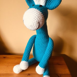 Giraffe toy, brightly coloured crochet giraffe image 7