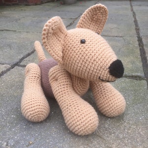 Handmade crochet dog image 4