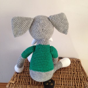 Handmade crochet elephant image 7
