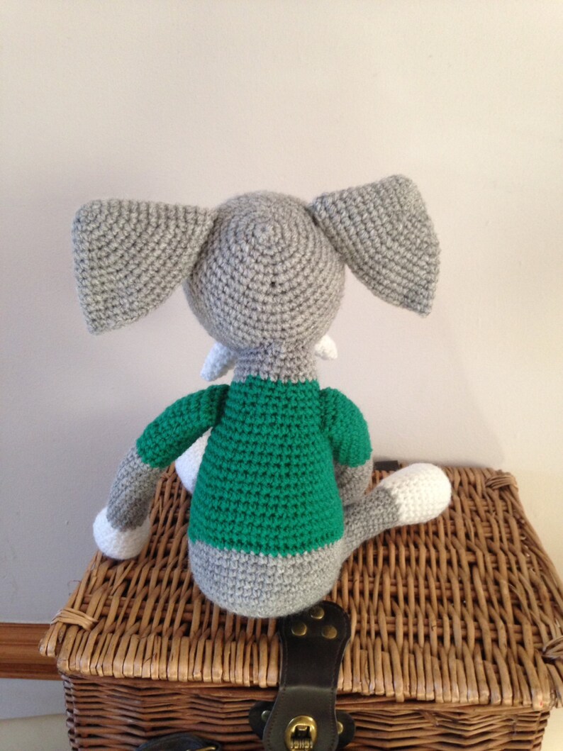 Handmade crochet elephant image 7