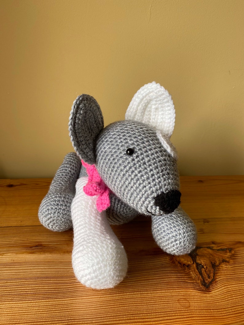 Handmade crochet dog image 10