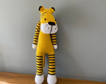 Tigerspielzeug, gehäkelter Tiger, Häkelspielzeug