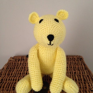 Teddy bear, baby gift, crochet, handmade image 3