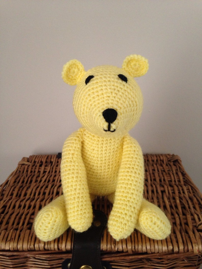 Teddy bear, baby gift, crochet, handmade image 3