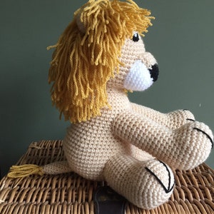 Handmade crochet lion toy image 2