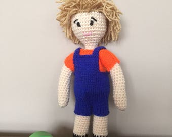 Handmade boy rag doll