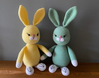 Crochet bunny, crochet rabbit toy