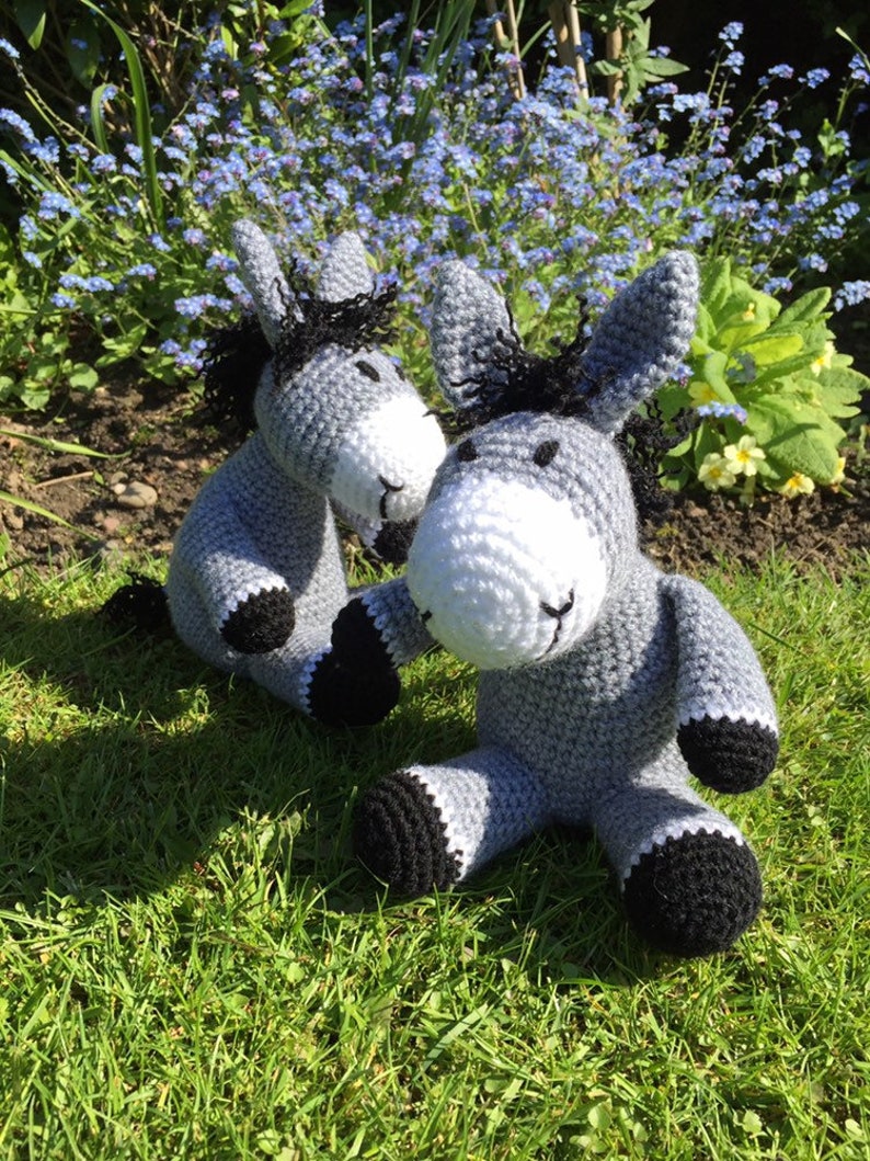 Handmade donkey, crochet donkey toy image 9