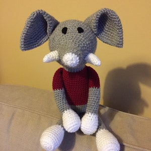 Handmade crochet elephant image 8