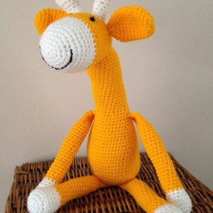 Giraffe toy, brightly coloured crochet giraffe image 5