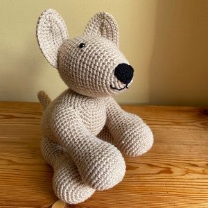 Handmade crochet dog image 2