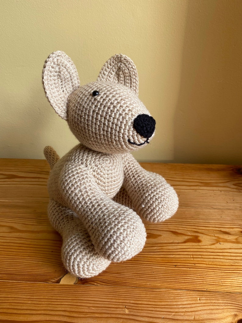 Handmade crochet dog image 2