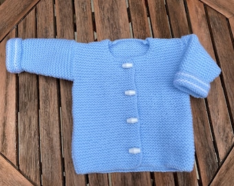 Handgestrickte Baby Jacke, 100% Acryl Strickjacke, Benutzerdefinierte Farbwahl