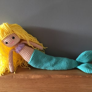 Crochet mermaid doll image 1